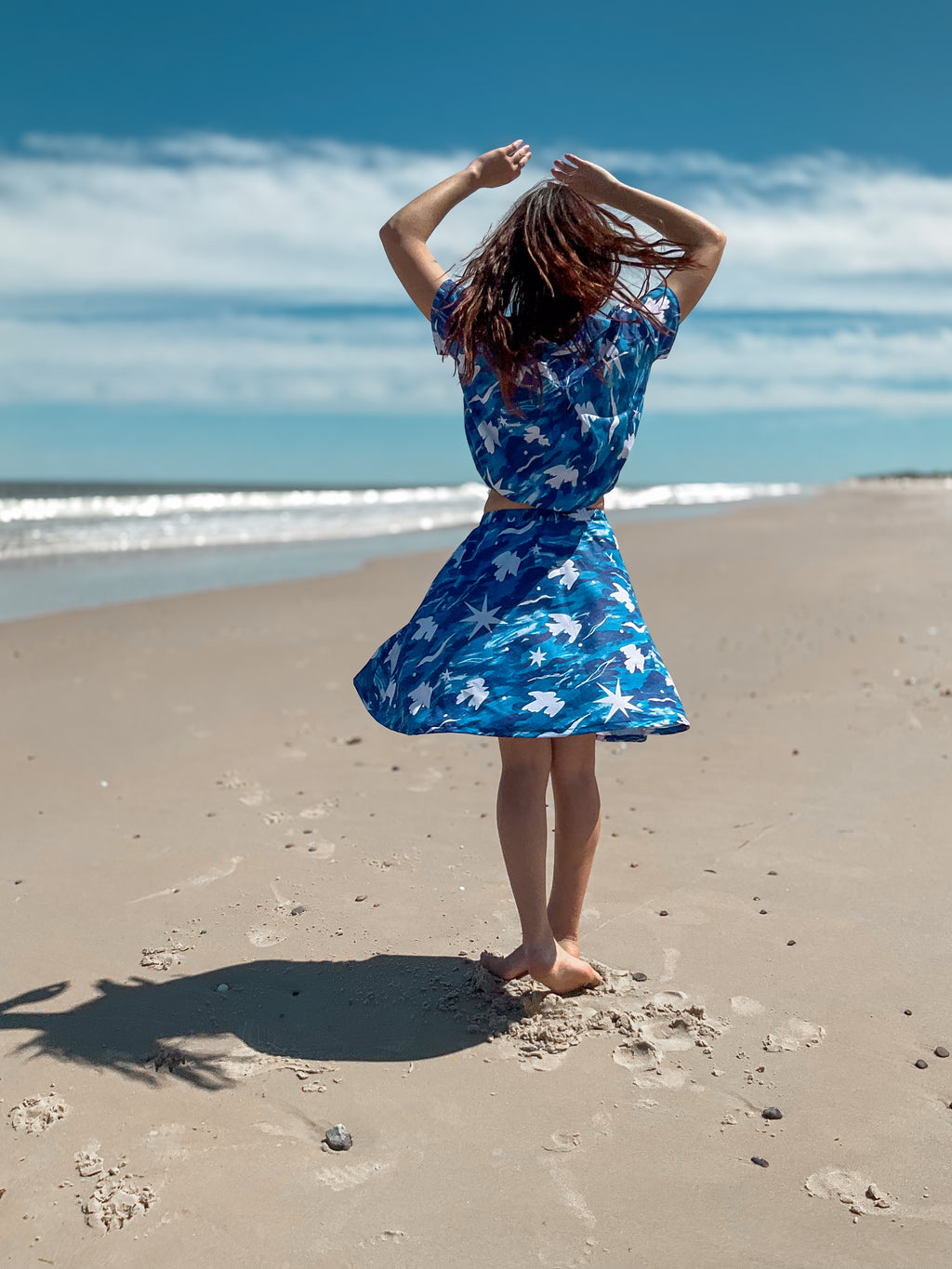 Camisa crop Vuelo - TRAZOS