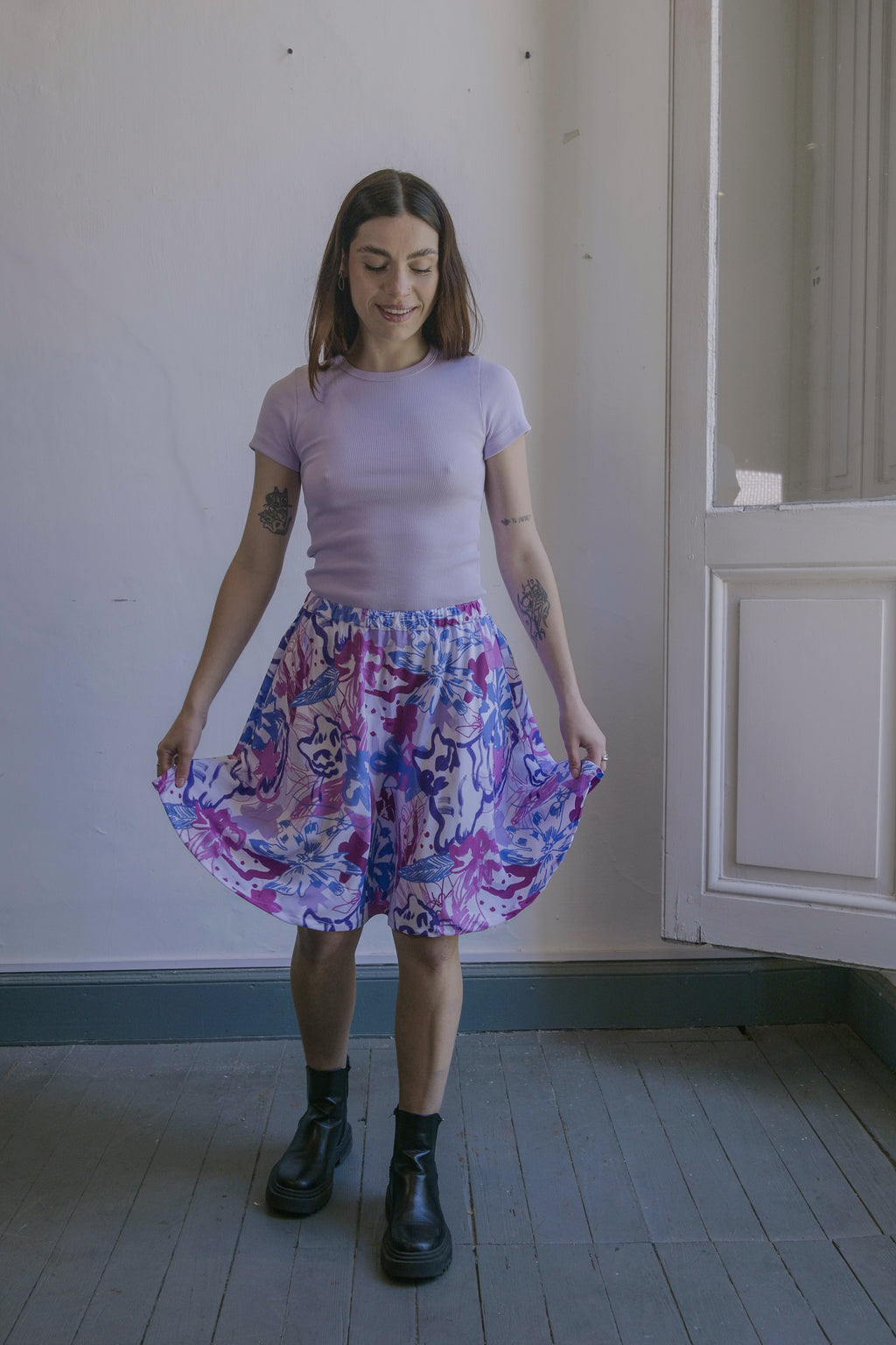 Falda skater Jardín de Tigres - TORA