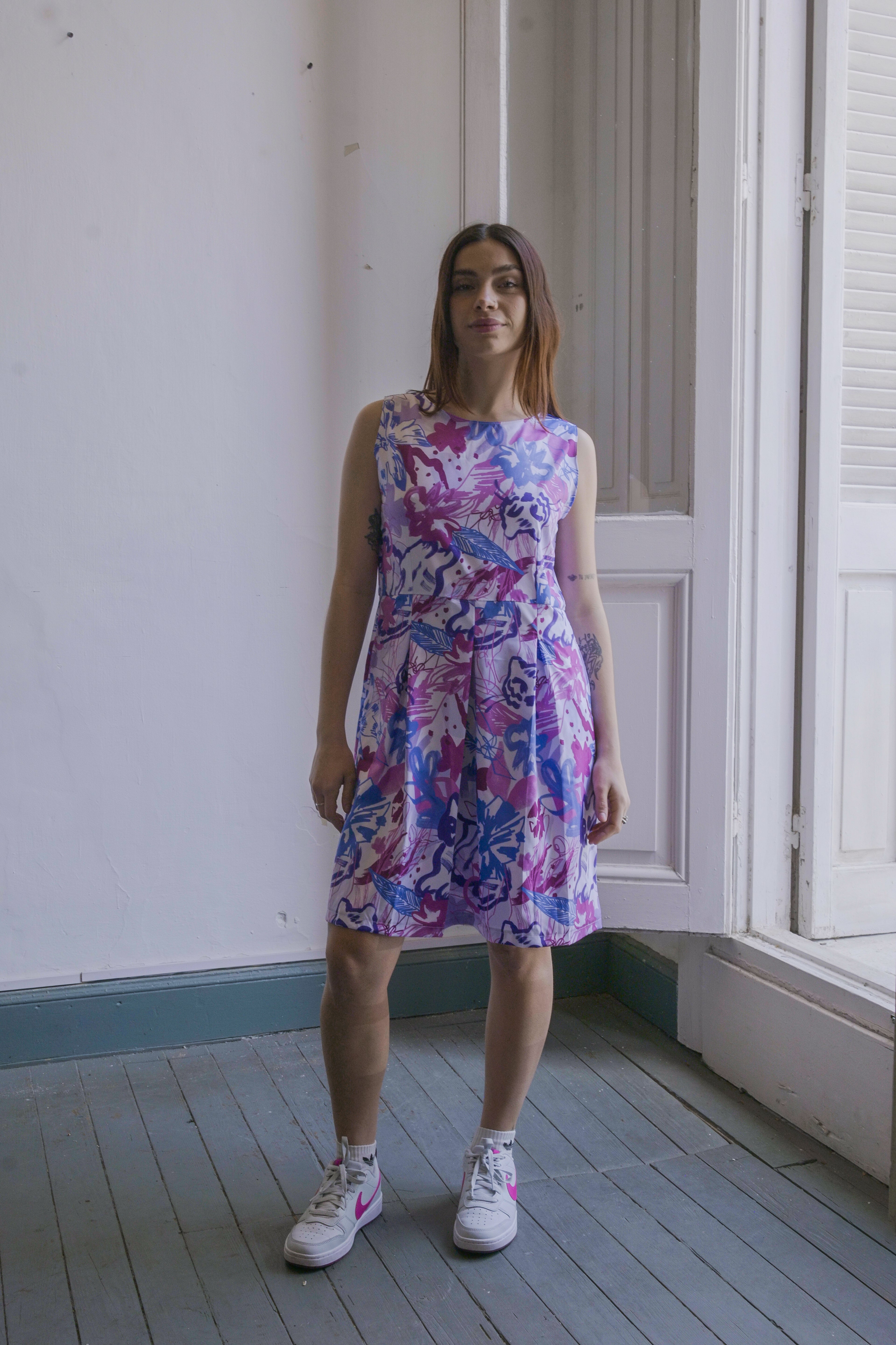 Vestido corto Jardín de Tigres - TORA